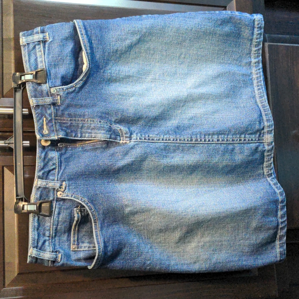 Life is good jean skirt